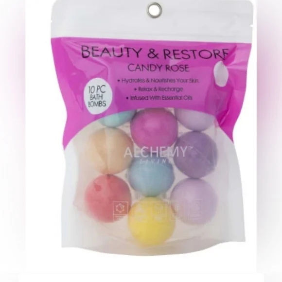 Beauty & Restore Candy Rose Bath Bombs - Picture 3 of 3